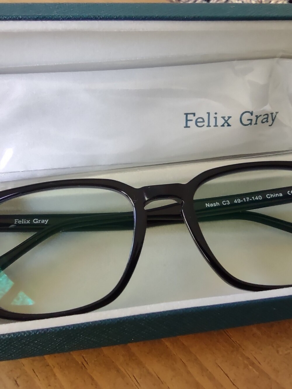 Felix Gray Nash Non Rx Optical Blue Light Glasses New - Picture 4 of 7